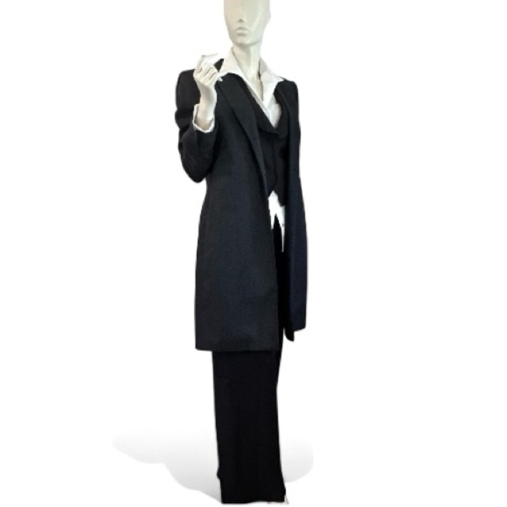 NWOT Wool Charcoal Longline Minamalist Blazer